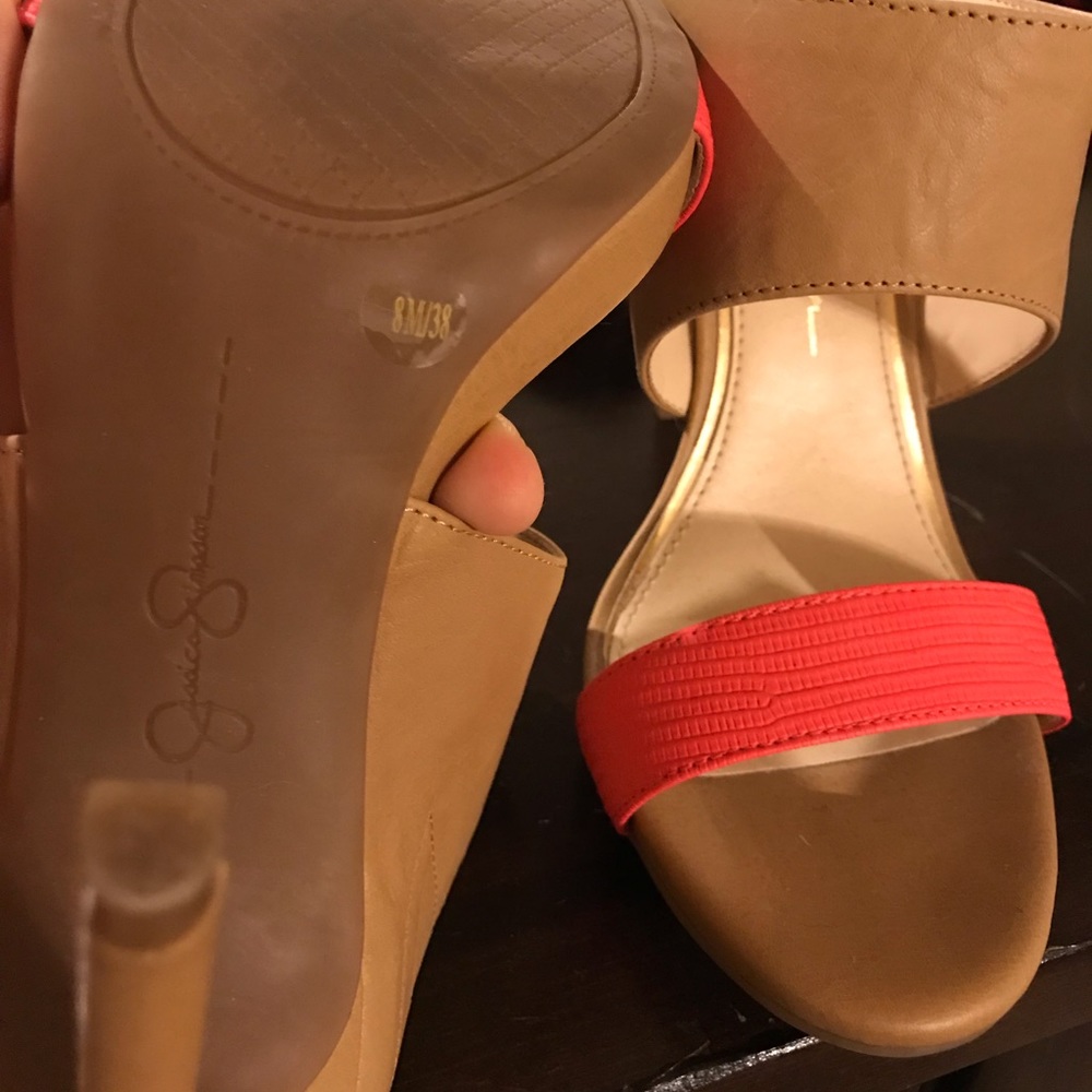 Jessica Simpson Romy Mule in pink and brown